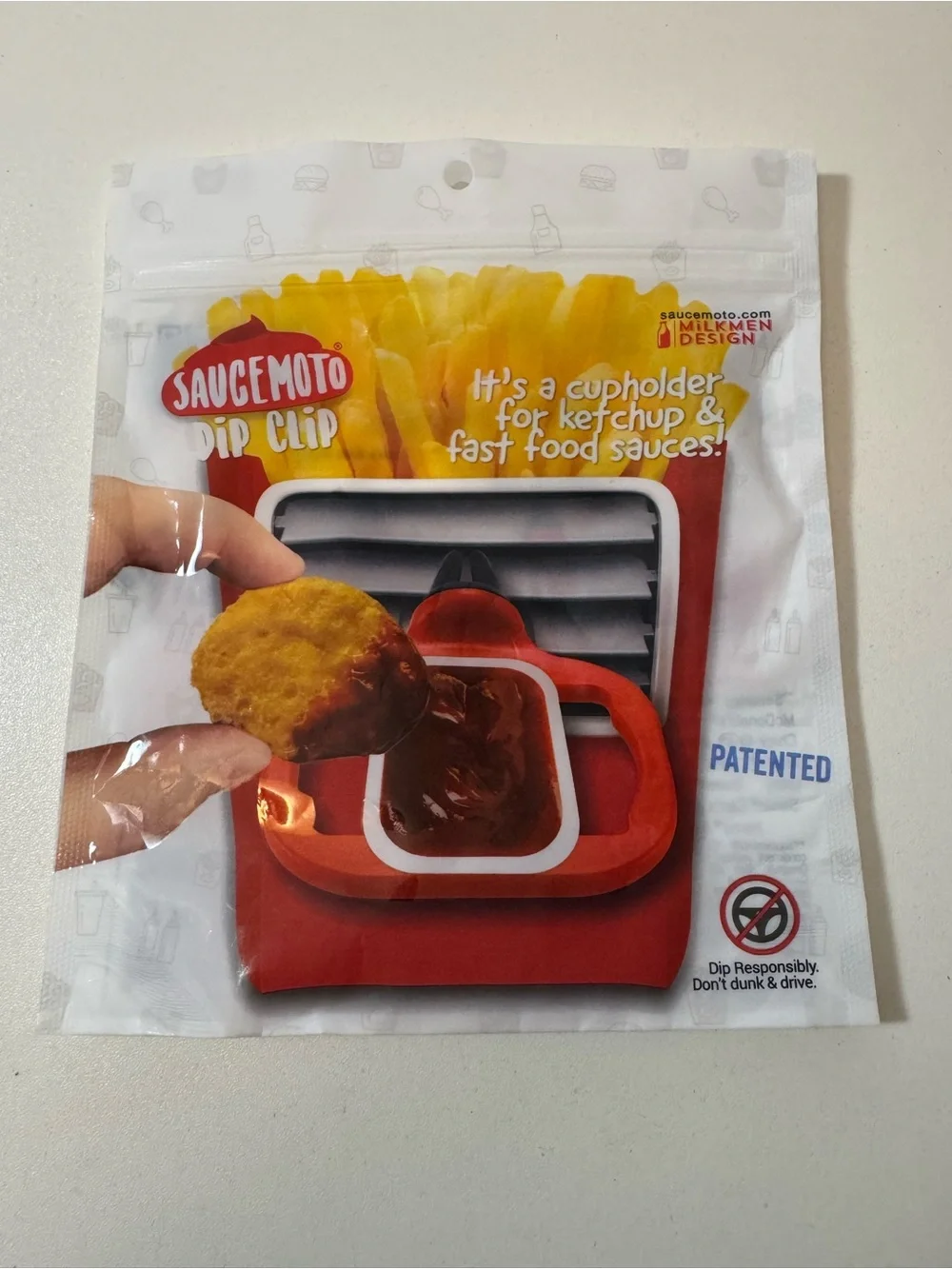 Universal Black Car Vent Sauce Holder - Fits Most Sauce Cups